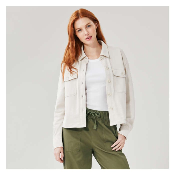 Women's Crop Shacket